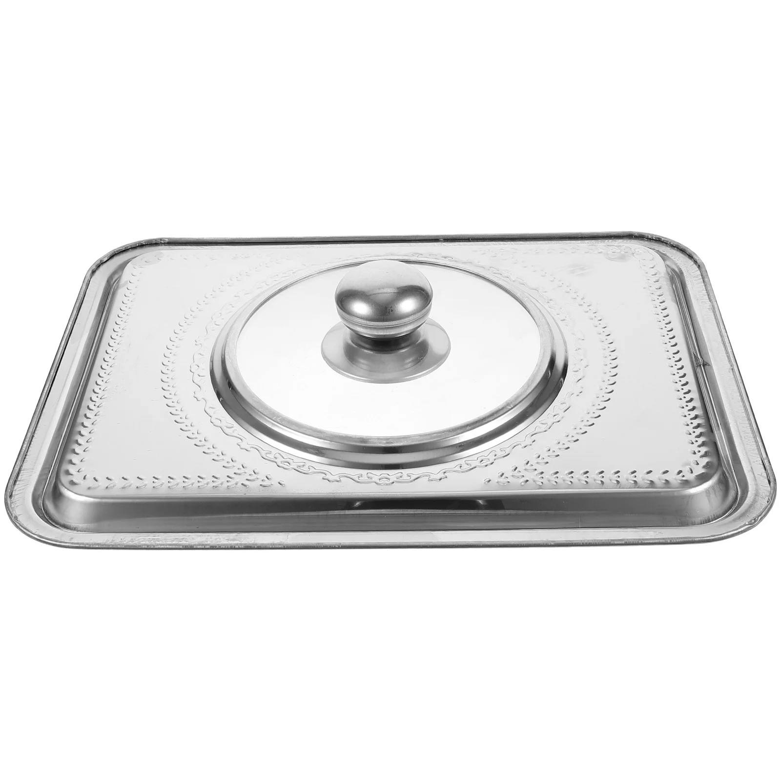 Food Tray Cover Stainless Steel Lid Grilled Fish Dish Kitchen Gadgets Plate Tool Tools
Food Tray Cover Stainless Steel Lid Grilled Fish Dish Kitchen Gadgets Plate Tool Tools
