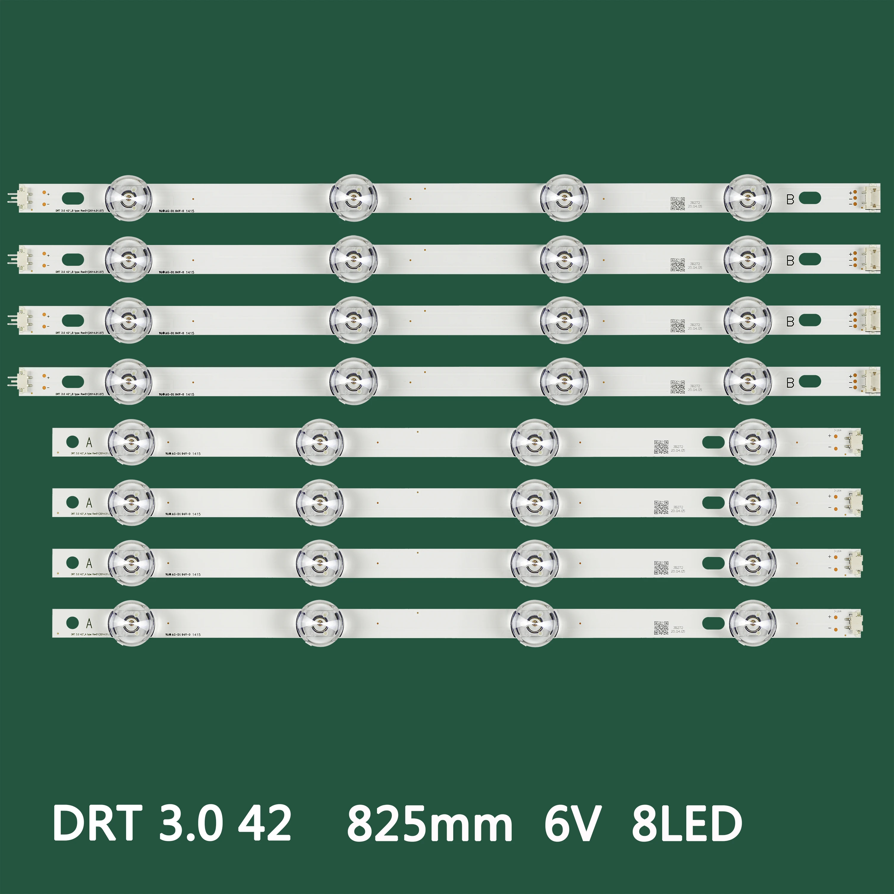 825mm LED Backlight strip 8leds For LG innotek DRT 3.0 42" 42LB5500 42LB551U 42LB552U 42LB5550 42LB5610 42LB565U 42LB563V
825mm LED Backlight strip 8leds For LG innotek DRT 3.0 42" 42LB5500 42LB551U 42LB552U 42LB5550 42LB5610 42LB565U 42LB563V