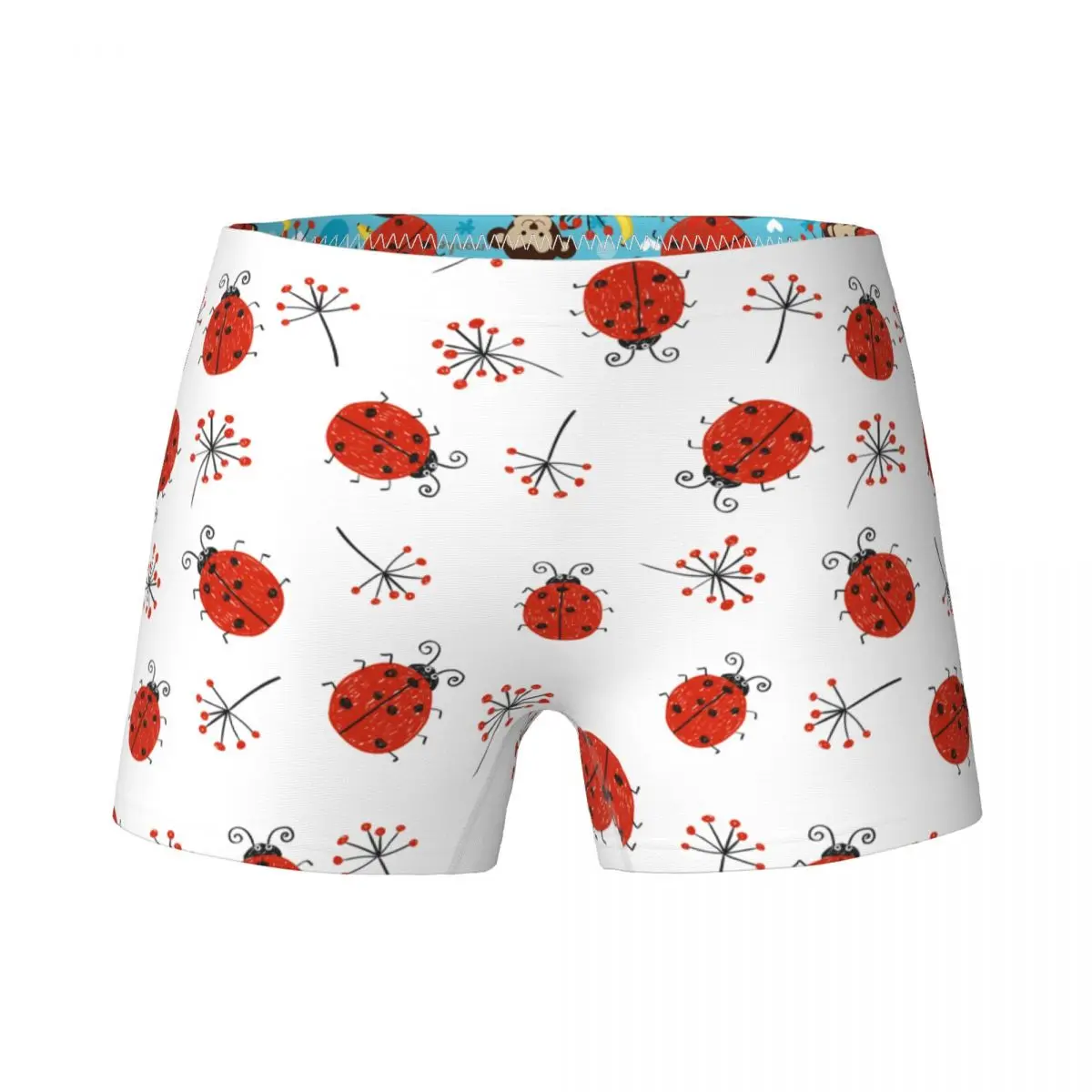 

Ladybug Ladybird Insect Child Girls Underwear Kids Cute Boxer Shorts Breathable Cotton Teenagers Panties Underpants Size 4T-15T