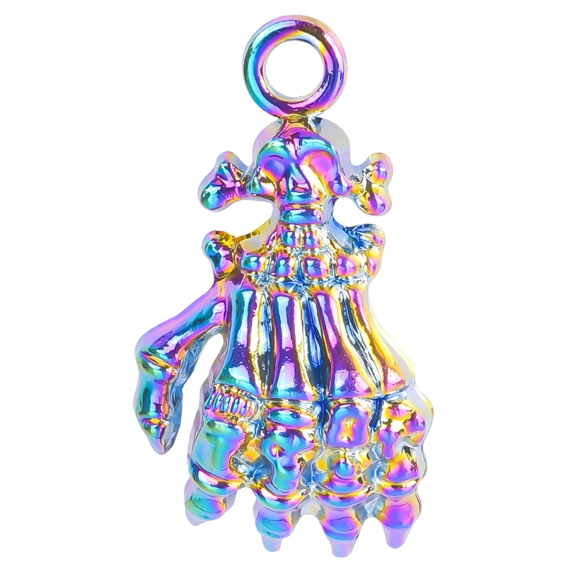 10pcs Halloween, Hand of the Devil Charms Pendants DIY Craft Jewelry Making For Trendy Skull Hand Necklace Material Accessories
10pcs Halloween, Hand of the Devil Charms Pendants DIY Craft Jewelry Making For Trendy Skull Hand Necklace Material Accessories