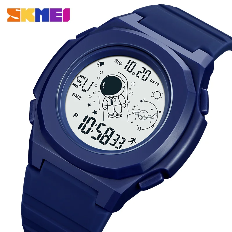 

SKMEI Fashion Astronaut style Countdown Mens Sport Watches Casual Chrono Back Light Digital Date Wristwatches Clock reloj hombre