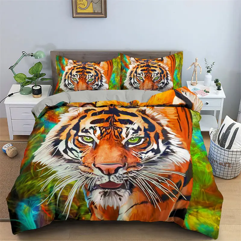 Tiger Duvet Cover 3D Wildlife Animal Theme Bedding Set For Girls Boys Teens Microfiber Africa Big Cat Comforter Cover Full King
Tiger Duvet Cover 3D Wildlife Animal Theme Bedding Set For Girls Boys Teens Microfiber Africa Big Cat Comforter Cover Full King