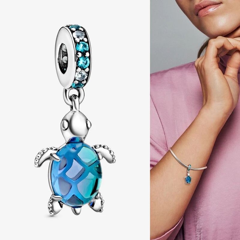 2020 New 925 Sterling Silver Charm Summer Blue Turtle Pendant Fit Pandora Women Bracelet & Necklace Diy Jewelry
2020 New 925 Sterling Silver Charm Summer Blue Turtle Pendant Fit Pandora Women Bracelet & Necklace Diy Jewelry