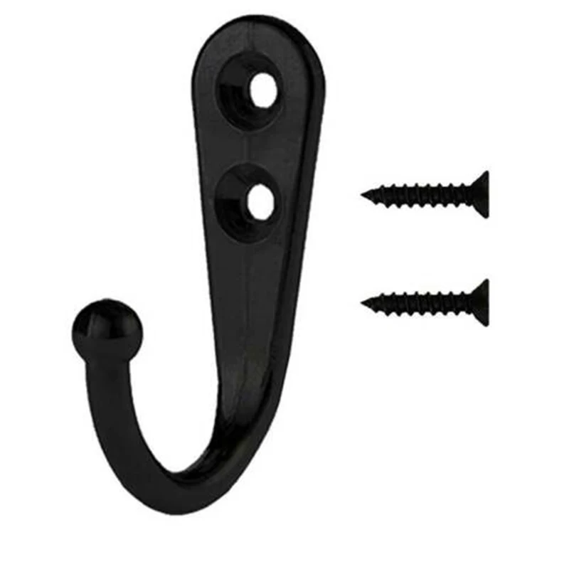 10pcs Small Black Hooks Coat Hangers Screws Zinc Alloy 21*12*30 Mm Bath Ball Key Bag Coat Hanger Storage Hanging Holder Rack
10pcs Small Black Hooks Coat Hangers Screws Zinc Alloy 21*12*30 Mm Bath Ball Key Bag Coat Hanger Storage Hanging Holder Rack