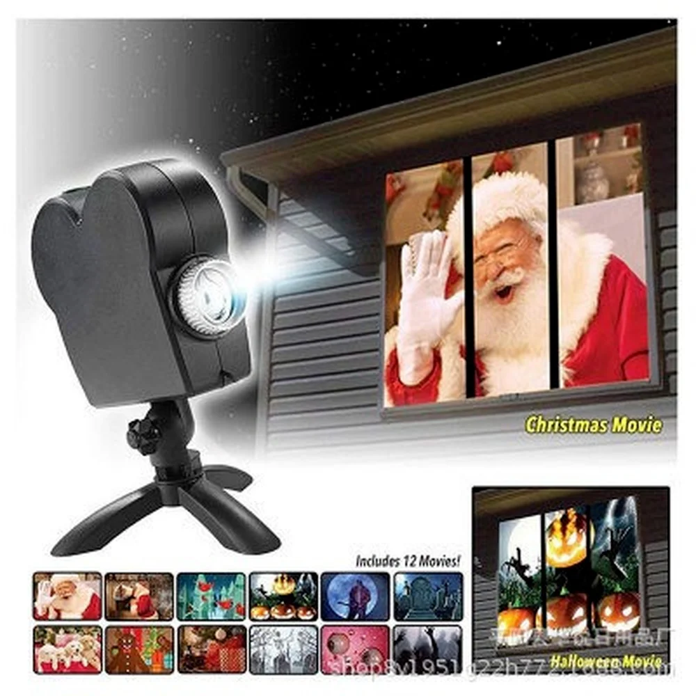 Christmas Halloween Laser Projector 12 Movies Animation Effect Laser Light Home Theater Projector Indoor Outdoor Playing
Christmas Halloween Laser Projector 12 Movies Animation Effect Laser Light Home Theater Projector Indoor Outdoor Playing