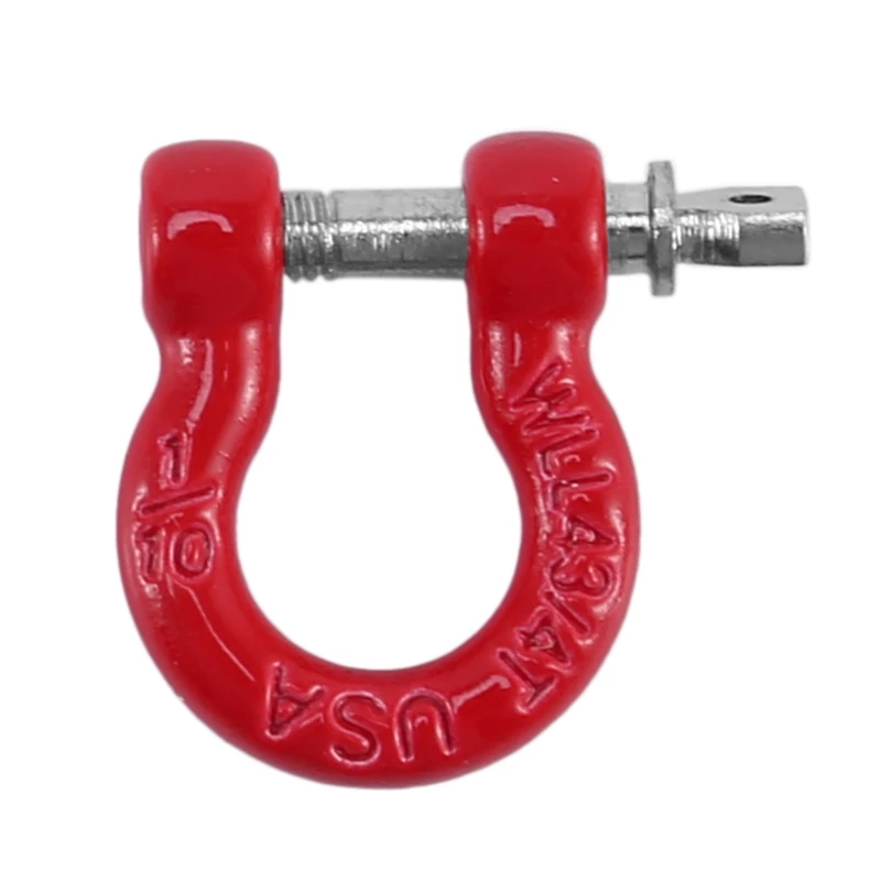 4Pcs Red Metal Bumper D-Ring Tow Hook for 1/10 RC Crawler Car Traxxas TRX-4 Axial SCX10 90046 D90
4Pcs Red Metal Bumper D-Ring Tow Hook for 1/10 RC Crawler Car Traxxas TRX-4 Axial SCX10 90046 D90