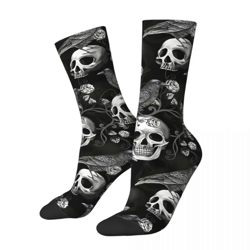 Funny Men'S Socks Gothic Crow Vintage Harajuku Skull Hip Hop Novelty Crew Crazy Sock Gift Pattern Printed
Funny Men'S Socks Gothic Crow Vintage Harajuku Skull Hip Hop Novelty Crew Crazy Sock Gift Pattern Printed