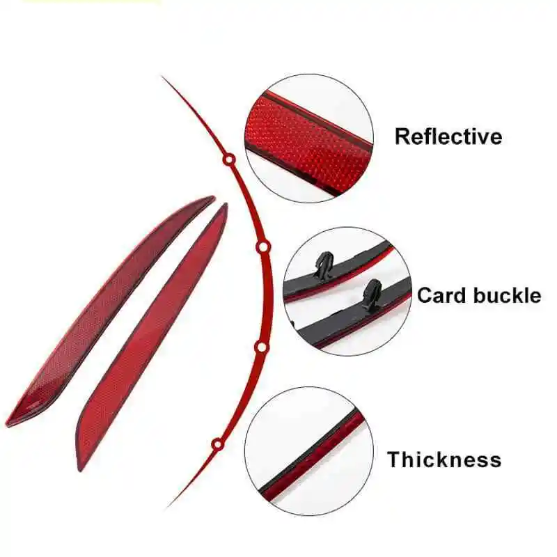 1Pair Car Tail Light Reflectors For Tesla Model Y 1495817-00-C/1495818-00-C Auto Tail Rear Bumper Reflector ABS Plastic
1Pair Car Tail Light Reflectors For Tesla Model Y 1495817-00-C/1495818-00-C Auto Tail Rear Bumper Reflector ABS Plastic