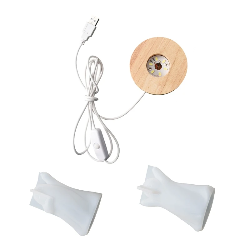 Ghost Ornament Silicone Mold Epoxy Resin Mould Aromatherapy Plaster Soap Candle Casting Tool with Wooden Light Base
Ghost Ornament Silicone Mold Epoxy Resin Mould Aromatherapy Plaster Soap Candle Casting Tool with Wooden Light Base