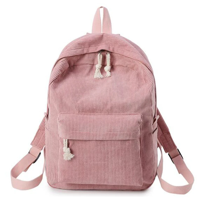 

Женский вельветовый рюкзак в полоску, школьные ранцы для девочек-подростков, дорожные сумки на ремне