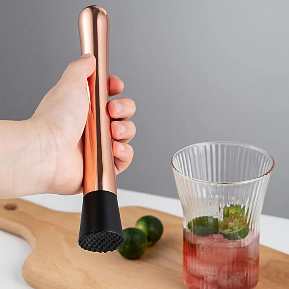 Bar Muddler Electroplating Rhombus Head Stainless Steel Rust Resistant Cocktail Muddler for Shop
Bar Muddler Electroplating Rhombus Head Stainless Steel Rust Resistant Cocktail Muddler for Shop