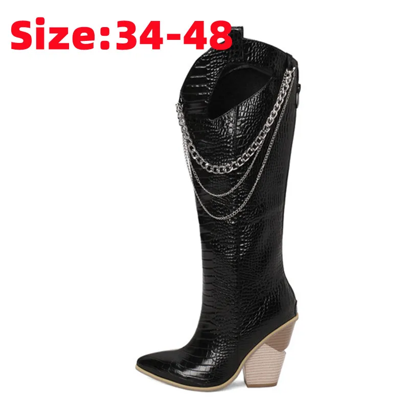 ZIXIYUA ZA Boots Woman Winter 2022, Fashion New Hollow Punk Style Thick Heel Zipper Knee Boots, Women's Shoes, Plus Size Boat
ZIXIYUA ZA Boots Woman Winter 2022, Fashion New Hollow Punk Style Thick Heel Zipper Knee Boots, Women's Shoes, Plus Size Boat