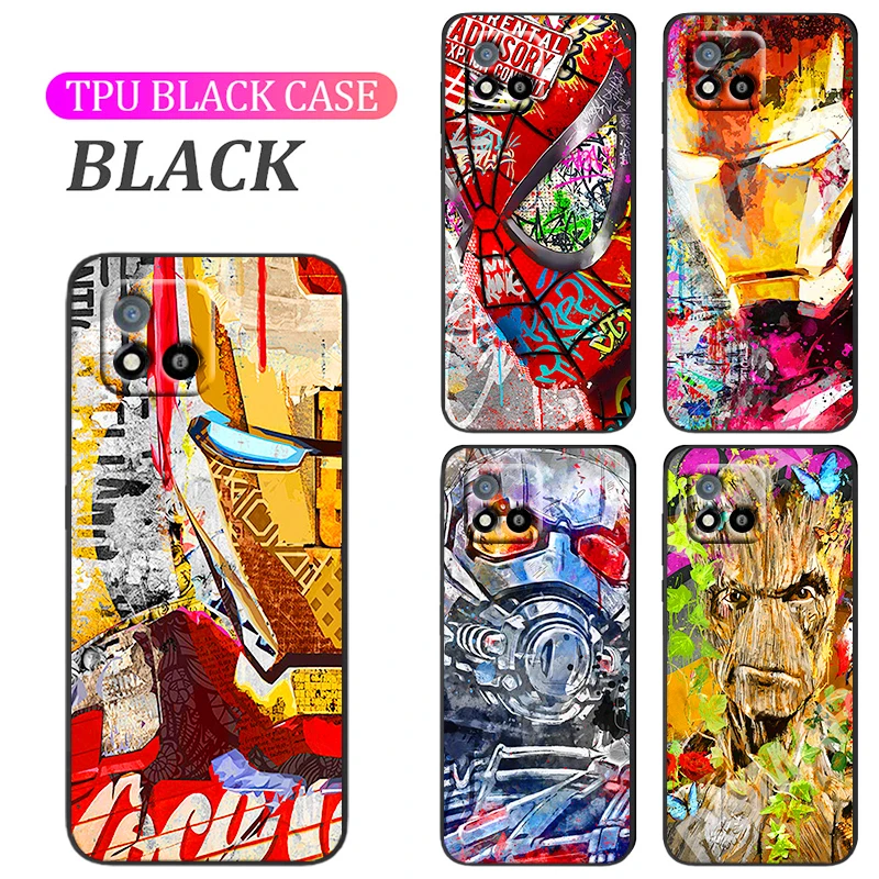 Marvel Iron Man Spiderman Art Phone Case For Realme Q3S GT Q3 C21Y C20 C21 V15 X7 V3 V5 X50 Q2 C17 C12 C11 Pro 5G TPU Cover
Marvel Iron Man Spiderman Art Phone Case For Realme Q3S GT Q3 C21Y C20 C21 V15 X7 V3 V5 X50 Q2 C17 C12 C11 Pro 5G TPU Cover