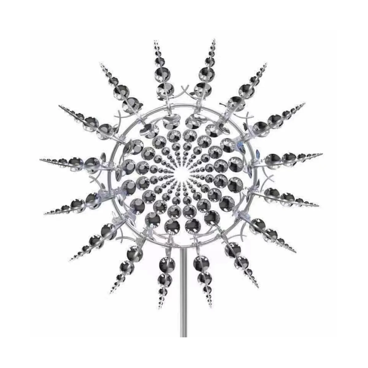 New Unique and Magical Metal Windmill 3D Wind Powered Kinetic Sculpture Lawn Metal Wind Solar Spinners
New Unique and Magical Metal Windmill 3D Wind Powered Kinetic Sculpture Lawn Metal Wind Solar Spinners