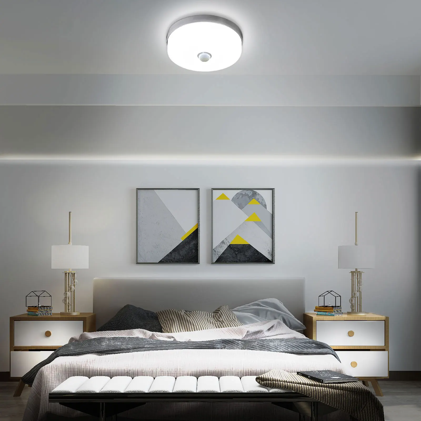Motion Sensor LED Ceiling Light Bedroom Induction LED Night Lamp Human Body Induction Chandelier For Stair Lighting Fixture
Motion Sensor LED Ceiling Light Bedroom Induction LED Night Lamp Human Body Induction Chandelier For Stair Lighting Fixture