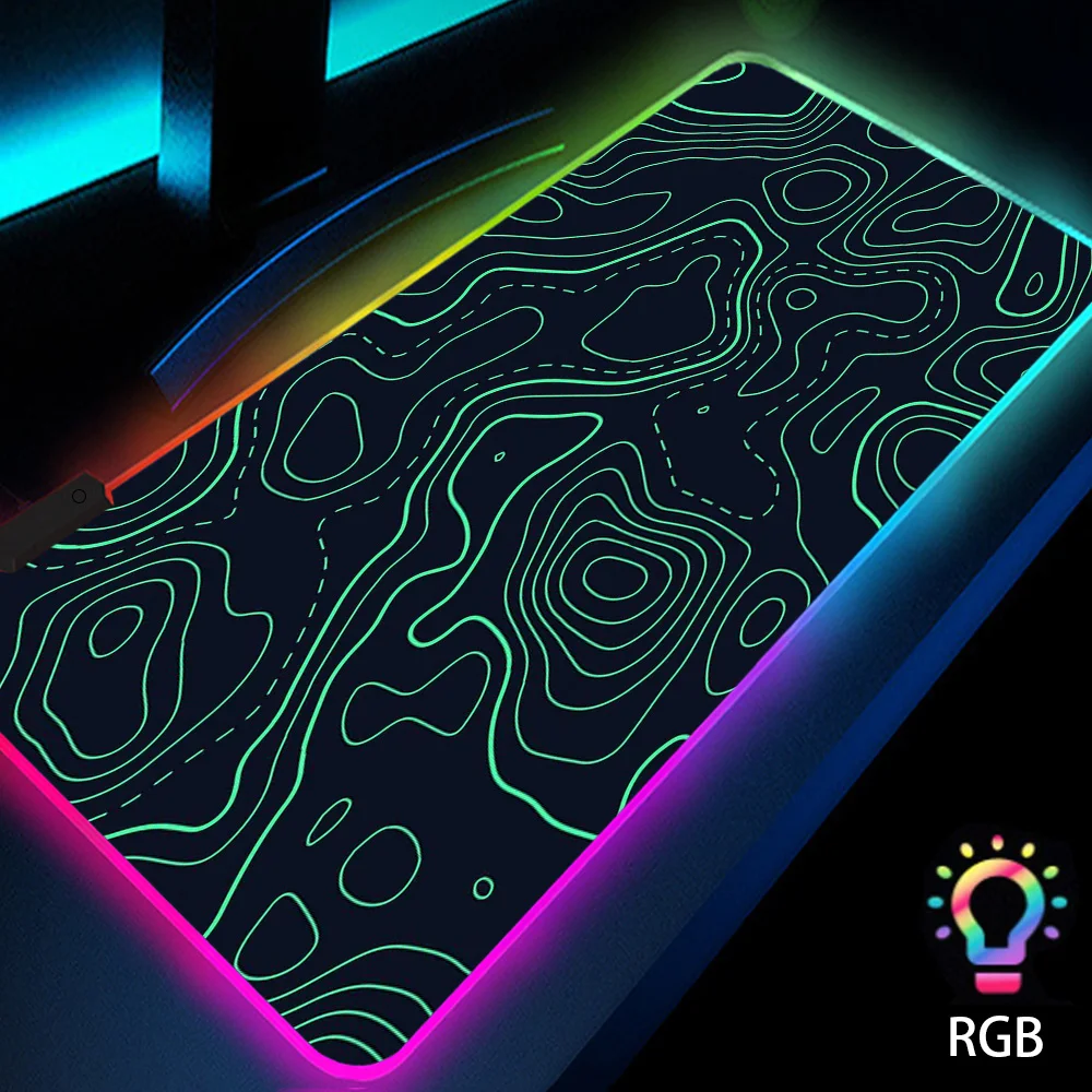 Topographic Luminous Carpet Computer Accessories LED RGB Mouse Pad Desk Protector Gaming Office 900X400 Cheapest Backlit Deskmat
Topographic Luminous Carpet Computer Accessories LED RGB Mouse Pad Desk Protector Gaming Office 900X400 Cheapest Backlit Deskmat