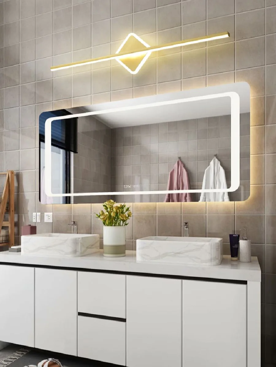 Nordic Modern Mirror Front Lamp Simple Hotel Bathroom Cabinet Wall Lamps Creative Personality Light Luxury Dressing Makeup Light
Nordic Modern Mirror Front Lamp Simple Hotel Bathroom Cabinet Wall Lamps Creative Personality Light Luxury Dressing Makeup Light