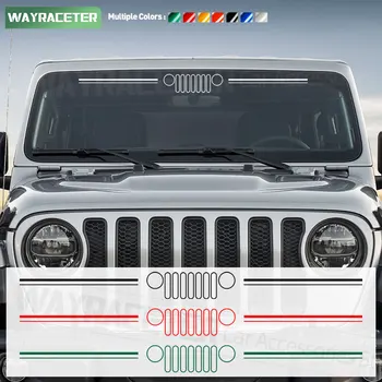 Reflective Car Front Windshield Windscreen Window Sticker For Jeep Wrangler Gladiator Renegade Compass Grand Cherokee Commander