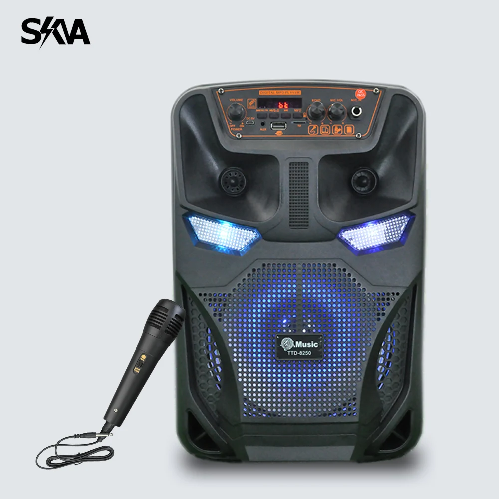 8'' Outdoor Bluetooth Speaker Wireless Stereo Karaoke Machine Portable Party Speakers FM Audio Loudspeaker with Wired Microphone
8'' Outdoor Bluetooth Speaker Wireless Stereo Karaoke Machine Portable Party Speakers FM Audio Loudspeaker with Wired Microphone