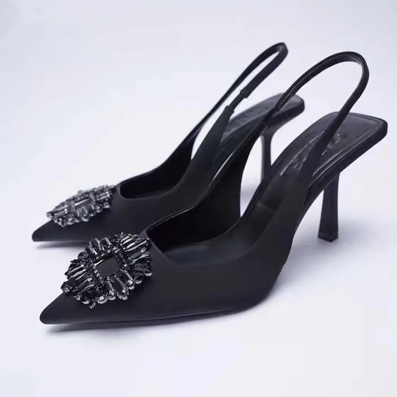 2022 New Pop Women's Pointed Toe Heels Shallow Black Rhinestone High Heels Women Elegant Ladies High Heel Women Party Prom Pumps
2022 New Pop Women's Pointed Toe Heels Shallow Black Rhinestone High Heels Women Elegant Ladies High Heel Women Party Prom Pumps