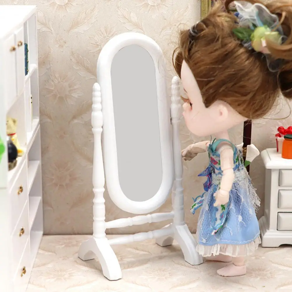 Dollhouse Mirror Furniture Novelty Minimalistic Lightweight for 1/12 Doll House Mirror Accessories Miniature Mirror
Dollhouse Mirror Furniture Novelty Minimalistic Lightweight for 1/12 Doll House Mirror Accessories Miniature Mirror