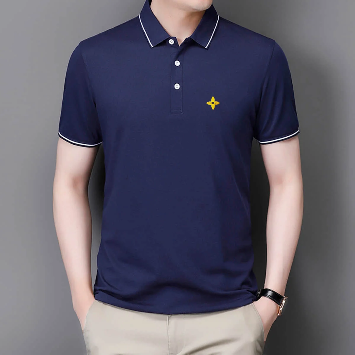 Mens Luxury Brand Polo Shirt Logo Louis Start Embroidery Cotton Polo Shirt Male Designer Short Sleeve Lapel Polo Golf Tops Shirt
Mens Luxury Brand Polo Shirt Logo Louis Start Embroidery Cotton Polo Shirt Male Designer Short Sleeve Lapel Polo Golf Tops Shirt