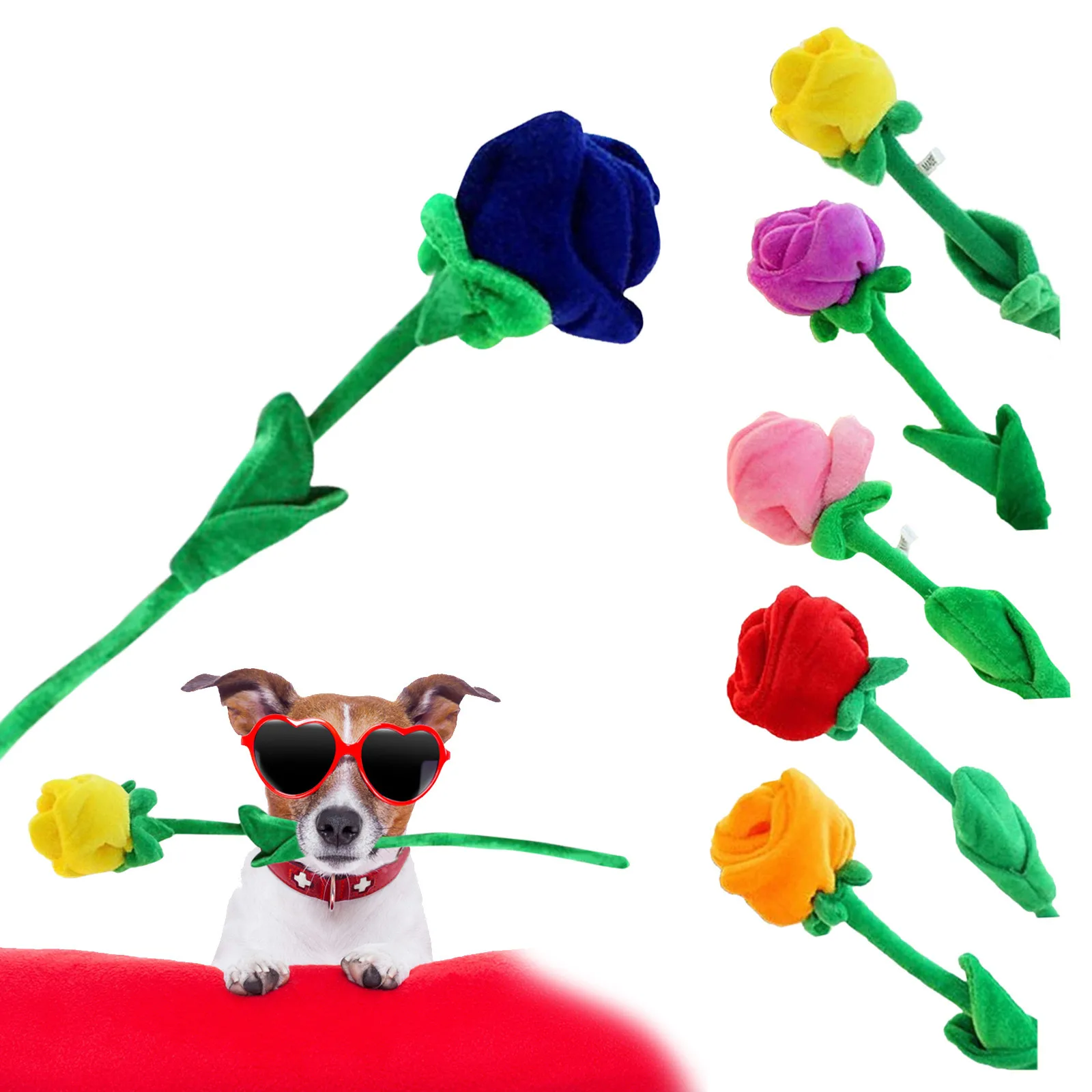 Rose Long For Decoration Valentine's Colors Stem Plush Flexible Rose Assorted Simulation Day Plush toy Picking Toy Chomping Toy
Rose Long For Decoration Valentine's Colors Stem Plush Flexible Rose Assorted Simulation Day Plush toy Picking Toy Chomping Toy