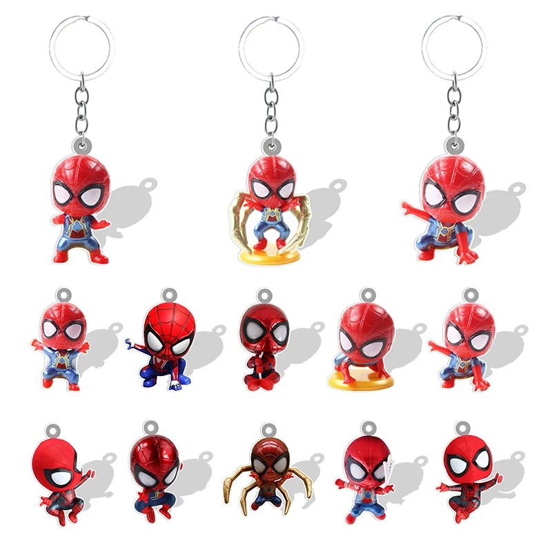 Disney Marvel Hero Spider Man Resin Keychain for Backpack School Bag Model 2D dolls Pendant Key chains Jewelry GTX405
Disney Marvel Hero Spider Man Resin Keychain for Backpack School Bag Model 2D dolls Pendant Key chains Jewelry GTX405
