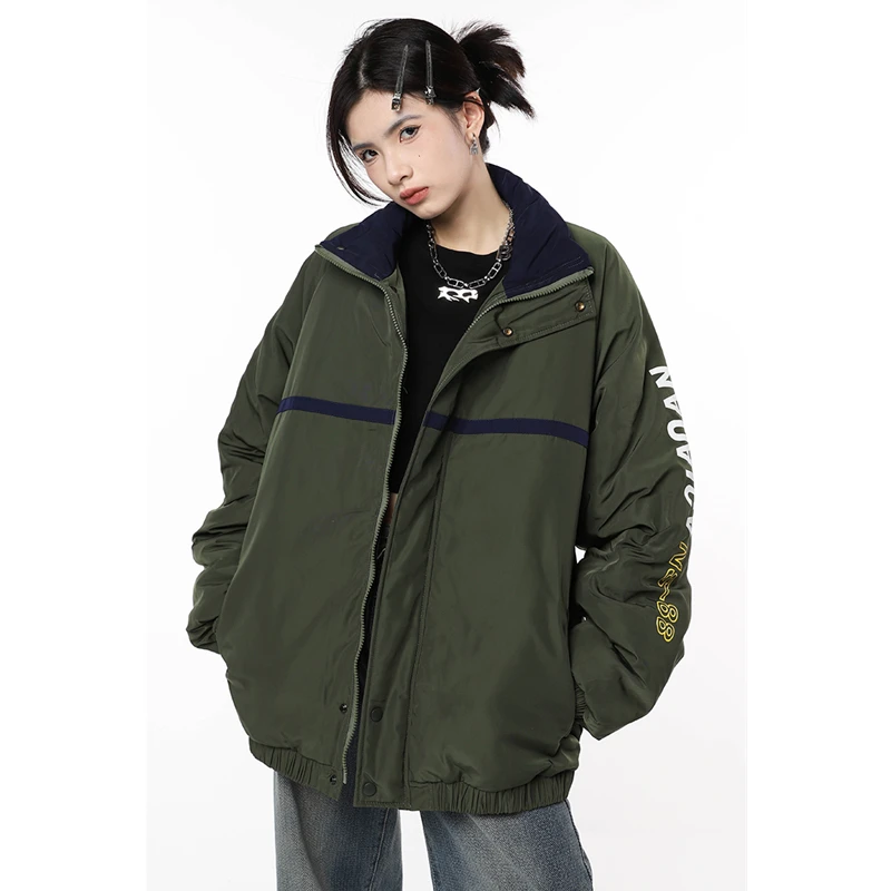 Women Green Down Jacket Stand Collar Thickening Warm Feather Female Puffer Letter Printing Fashion Winter New Outwear Tops
Women Green Down Jacket Stand Collar Thickening Warm Feather Female Puffer Letter Printing Fashion Winter New Outwear Tops