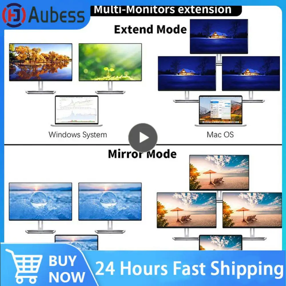 Usb C Dock 4k Dual HDMI-compatible Cable Splitter Usb 3.0 Docking Station Adapter Type-c Hub 12-in-1 With Audio 3.5mm Vga Rj45
Usb C Dock 4k Dual HDMI-compatible Cable Splitter Usb 3.0 Docking Station Adapter Type-c Hub 12-in-1 With Audio 3.5mm Vga Rj45