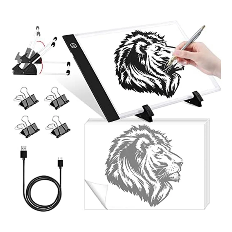 A4 LED Tracing Light Box Sheets A4 Tracing Paper For Drawing Detachable Stand For Diamond Painting Drawing Sketching
A4 LED Tracing Light Box Sheets A4 Tracing Paper For Drawing Detachable Stand For Diamond Painting Drawing Sketching