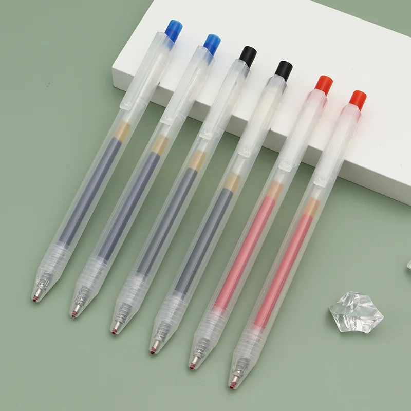 Factory Direct Sales Frosted Non-Printing Wind Press Large Capacity Carbon Bullet Gel Pen Student Office Gel Pen
Factory Direct Sales Frosted Non-Printing Wind Press Large Capacity Carbon Bullet Gel Pen Student Office Gel Pen