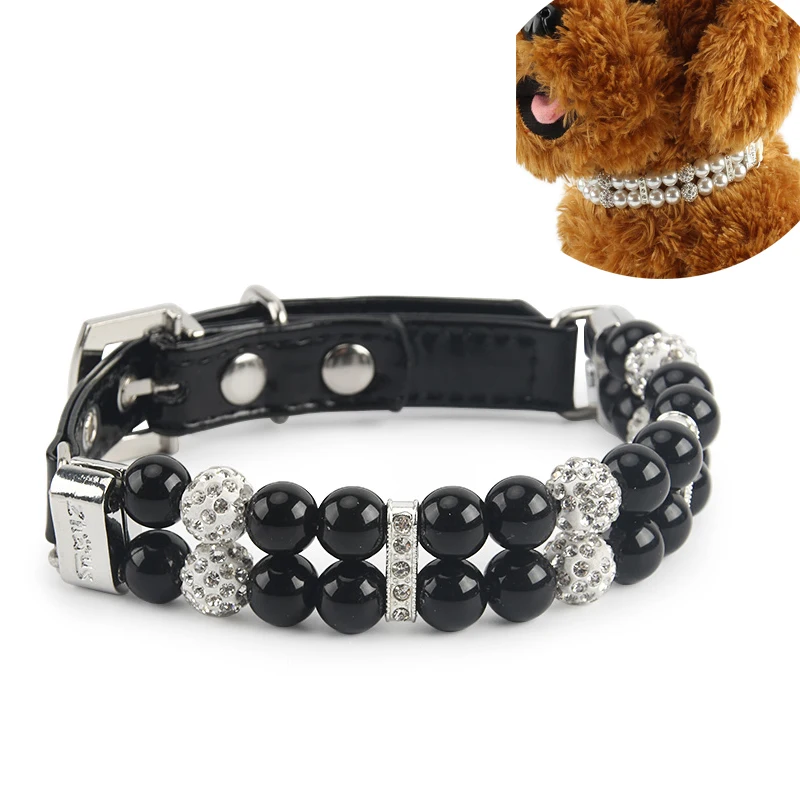 Pet Pearl Collar Fashion Artificial Pearl Rhinestone Decorate Adjustable PU Leather Collars Necklace Cute for Small Gift for Pet
Pet Pearl Collar Fashion Artificial Pearl Rhinestone Decorate Adjustable PU Leather Collars Necklace Cute for Small Gift for Pet