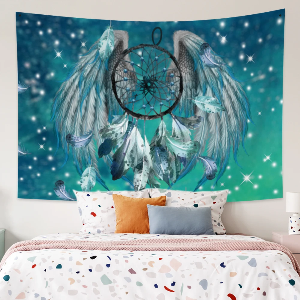 Dreamcatcher Tapestry Colorful Feather Wall Hanging Space Galaxy Psychedelic Starry Art Dorm Baby Bedroom Decor Carpet Blanket
Dreamcatcher Tapestry Colorful Feather Wall Hanging Space Galaxy Psychedelic Starry Art Dorm Baby Bedroom Decor Carpet Blanket