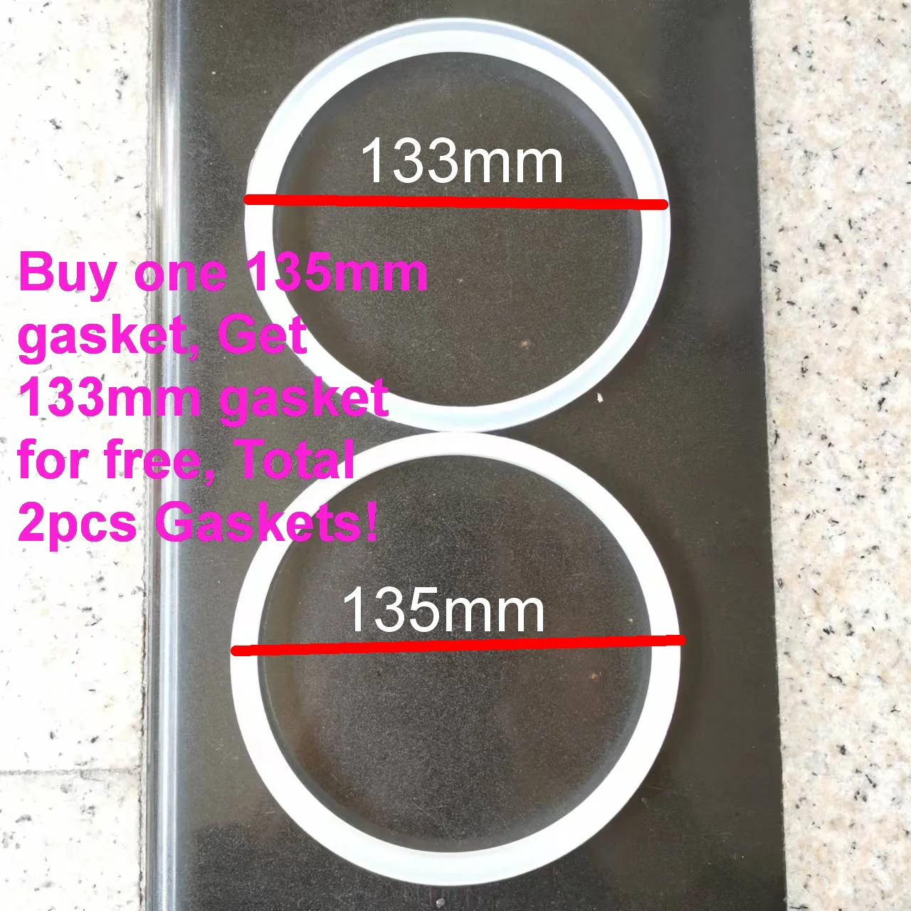 1pc Syringe Sausage Machine Sealing Silicone GASKET Sanitary Sealing Ring For Commercial Vertical Enema Machine 3L/5L/7L
1pc Syringe Sausage Machine Sealing Silicone GASKET Sanitary Sealing Ring For Commercial Vertical Enema Machine 3L/5L/7L