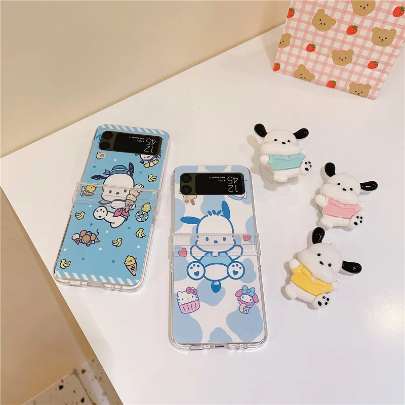 Cartoon Sanrio Pochacco Bring support Phone Case For Samsung Galaxy Z Flip 3 4 5G ZFlip3 ZFlip4 Flip3 Flip4 Shockproof Cover
Cartoon Sanrio Pochacco Bring support Phone Case For Samsung Galaxy Z Flip 3 4 5G ZFlip3 ZFlip4 Flip3 Flip4 Shockproof Cover