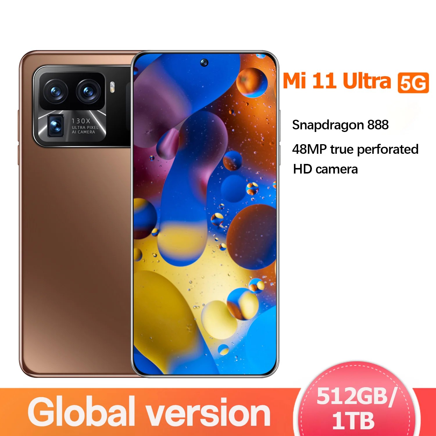 Global Version Mi 11 Ultra 5G SmartPhone 16GB+1TB Qualcom 888 Dual Sim Unlocked New Android Mobile Phones 7.3 Inch 64MP Celuares
Global Version Mi 11 Ultra 5G SmartPhone 16GB+1TB Qualcom 888 Dual Sim Unlocked New Android Mobile Phones 7.3 Inch 64MP Celuares