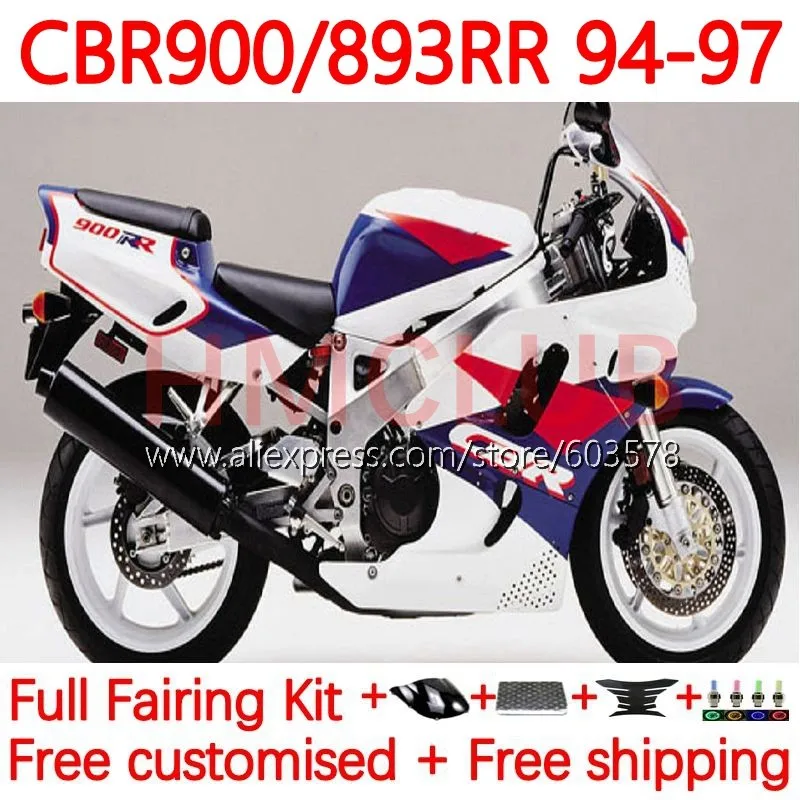 Body For HONDA CBR893RR CBR900 CBR893 CBR 893RR 893 RR CC 1994 1995 1996 1997 blue glossy CBR900RR 94 95 96 97 Fairing 120No.87
Body For HONDA CBR893RR CBR900 CBR893 CBR 893RR 893 RR CC 1994 1995 1996 1997 blue glossy CBR900RR 94 95 96 97 Fairing 120No.87