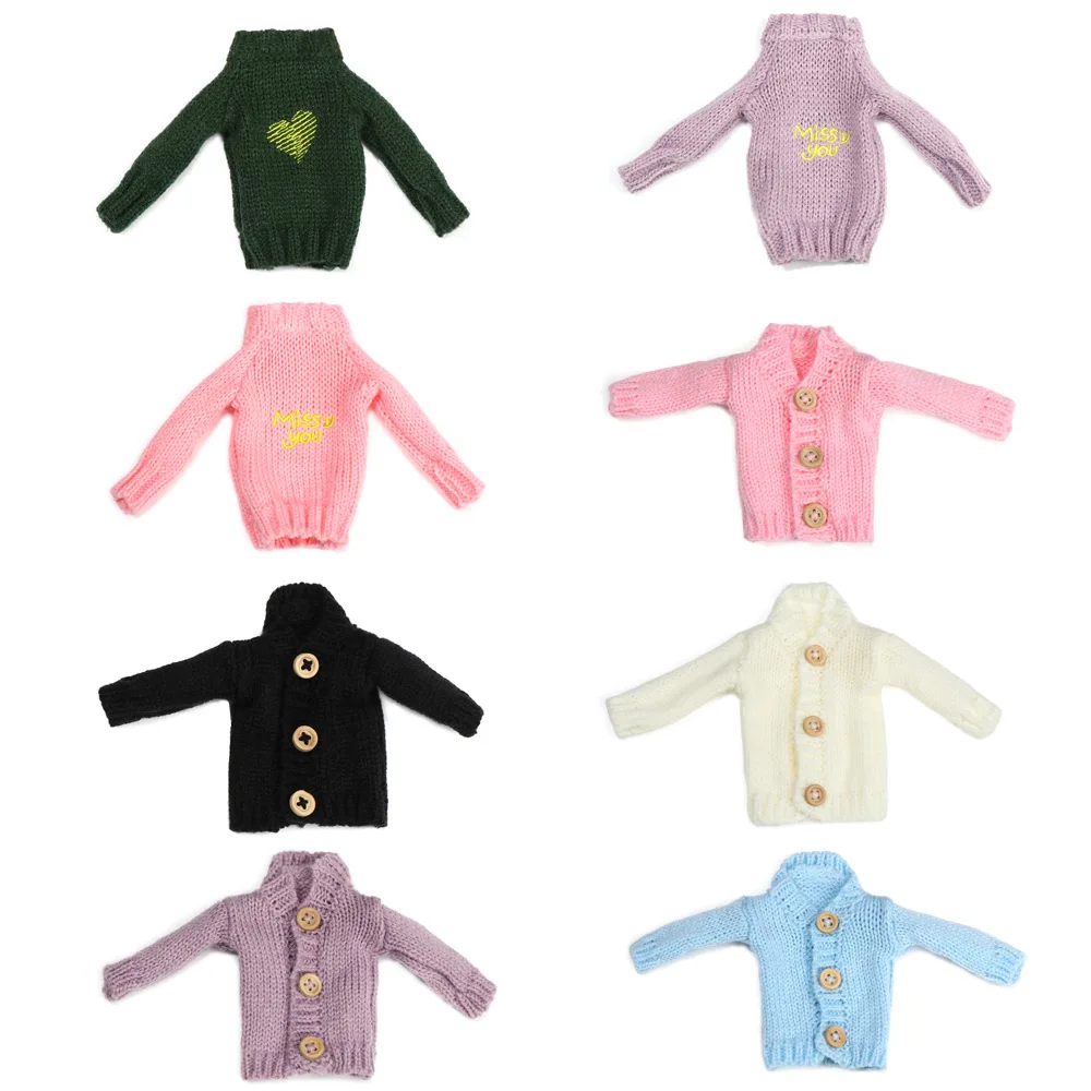 Mini Knitted Sweater for 1/6 Dolls Autumn Winter New Tops Fashion Casual Doll Sweater DIY Handmade Clothes Dressing Accessories
Mini Knitted Sweater for 1/6 Dolls Autumn Winter New Tops Fashion Casual Doll Sweater DIY Handmade Clothes Dressing Accessories