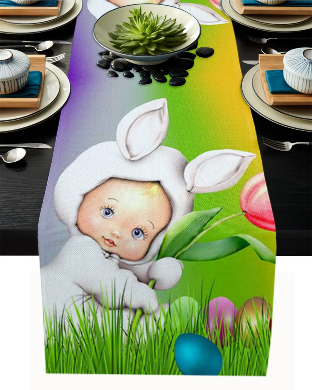 Easter Baby Rabbit Eggs Flowers Table Runner Wedding Party Table Decorations for Home Decor Gift Favor Placemat Tablecloth
Easter Baby Rabbit Eggs Flowers Table Runner Wedding Party Table Decorations for Home Decor Gift Favor Placemat Tablecloth