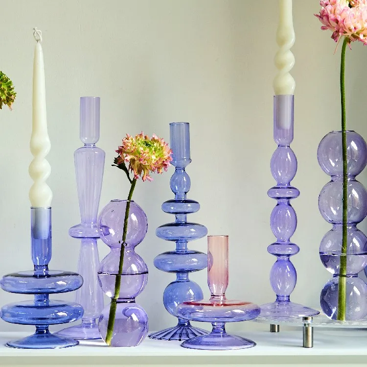 Floriddle Glass Candlesticks Lilac Candle Holders Wedding Table Centerpieces Nordic Home Decoration Christmas Gift
Floriddle Glass Candlesticks Lilac Candle Holders Wedding Table Centerpieces Nordic Home Decoration Christmas Gift