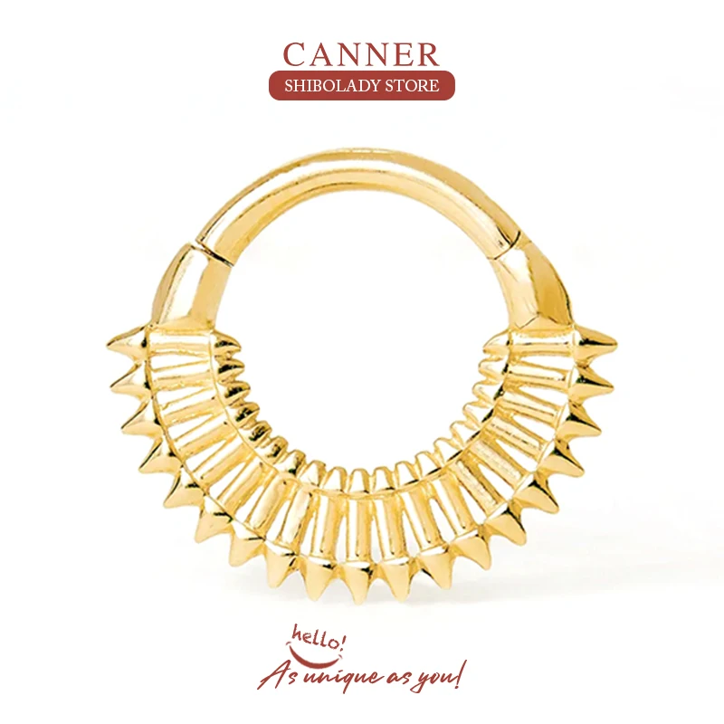 CANNER 1Pc Cone 925 Sterling Silver Earring For Women Hoop Earring Cartilage Ear Piercing Jewelry Gift 18K Gold Fine Jewelry
CANNER 1Pc Cone 925 Sterling Silver Earring For Women Hoop Earring Cartilage Ear Piercing Jewelry Gift 18K Gold Fine Jewelry
