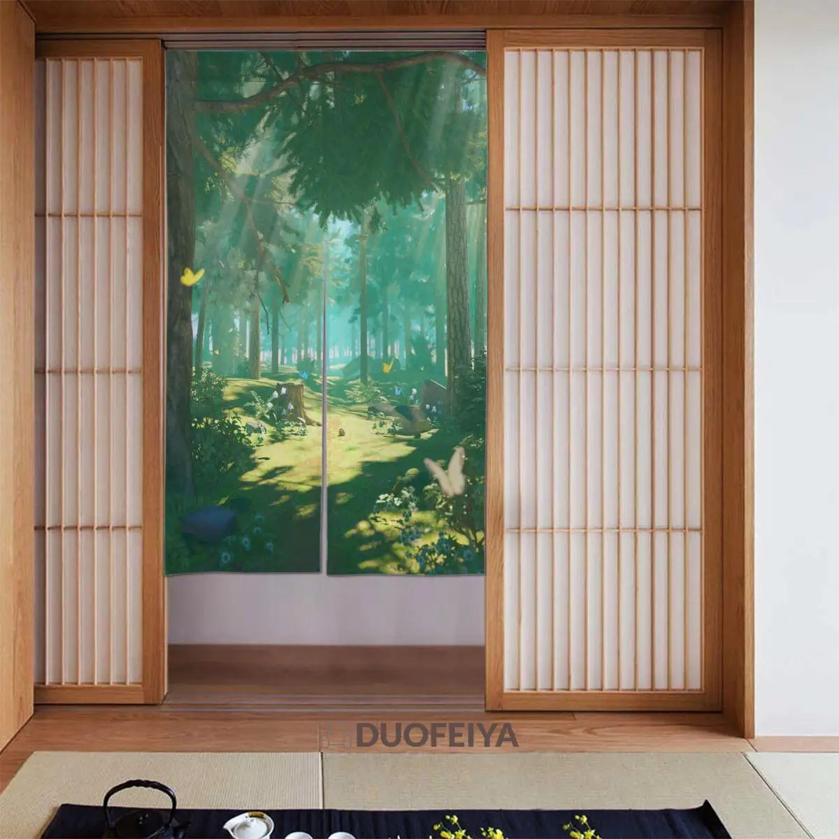 Forest Japanese Door Curtains Oil Painting Partition Curtain Cotton Linen Creative Curtain Panels for Izakaya Toilet Decorations
Forest Japanese Door Curtains Oil Painting Partition Curtain Cotton Linen Creative Curtain Panels for Izakaya Toilet Decorations