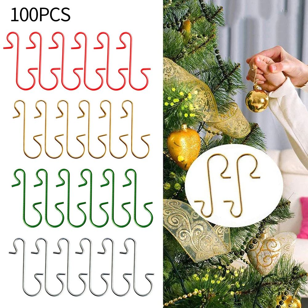 100pcs Christmas Ornaments Couple S Shaped Steel Hook Christmas Fireplace Sock Hook 30x18mm Festive Decorations Supplies
100pcs Christmas Ornaments Couple S Shaped Steel Hook Christmas Fireplace Sock Hook 30x18mm Festive Decorations Supplies