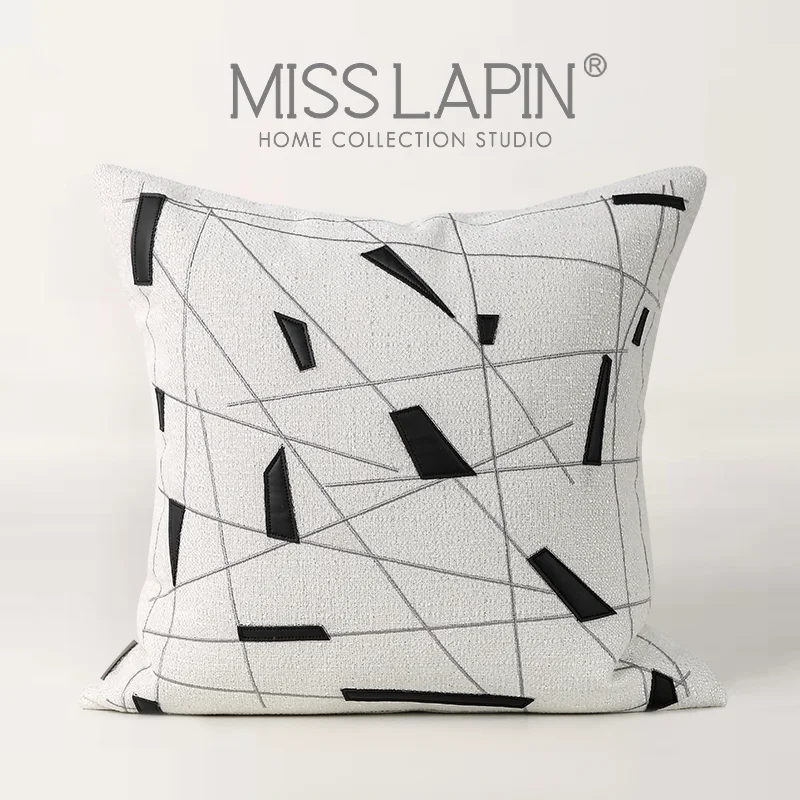 MISS LAPIN Black and White Throw Pillow Cover Embroidered Sofa Cushion Cover White
MISS LAPIN Black and White Throw Pillow Cover Embroidered Sofa Cushion Cover White