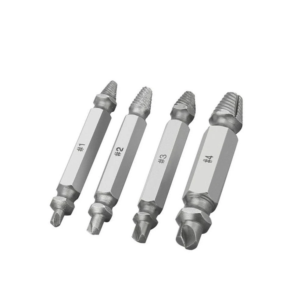 Damaged Screw Extractor Drill Bit Set 4Pcs Stripped Broken Screw Bolt Extractor Remover Easily Take Out Demolition Tools
Damaged Screw Extractor Drill Bit Set 4Pcs Stripped Broken Screw Bolt Extractor Remover Easily Take Out Demolition Tools
