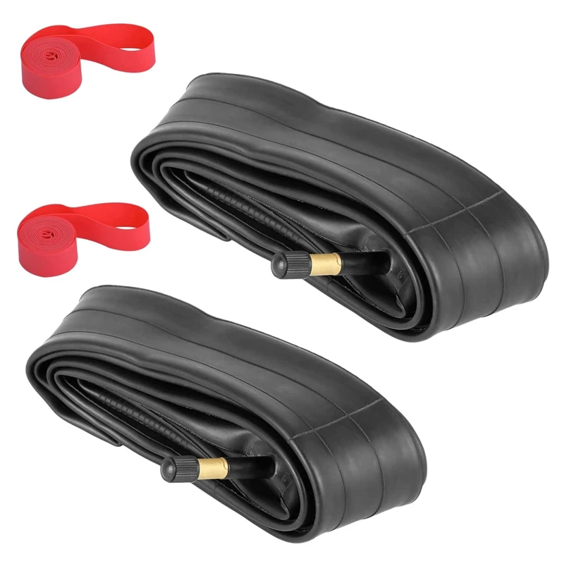 2Pack 700X35-43C Bike Inner Tube With 2 Rim Strip Schrader Valve Rubber Bike Tire Tube For 700C Road Bike
2Pack 700X35-43C Bike Inner Tube With 2 Rim Strip Schrader Valve Rubber Bike Tire Tube For 700C Road Bike