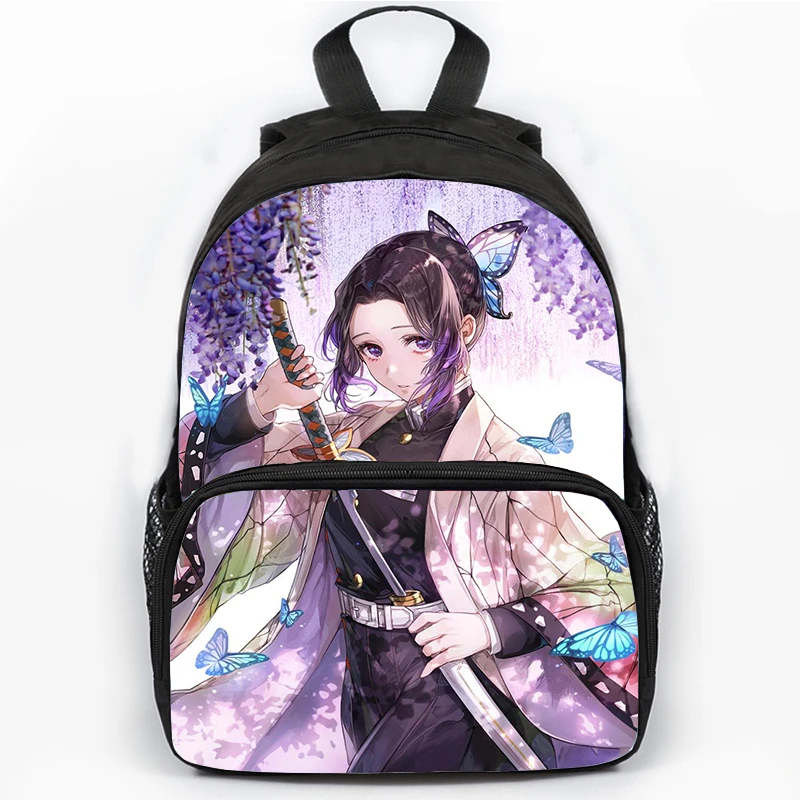 

Demon Slayer Shinobu Kocho Print Backpack Kimetsu No Yaiba School Bags For Girls Students Anime Backpacks Kids Bookbag Mochilas