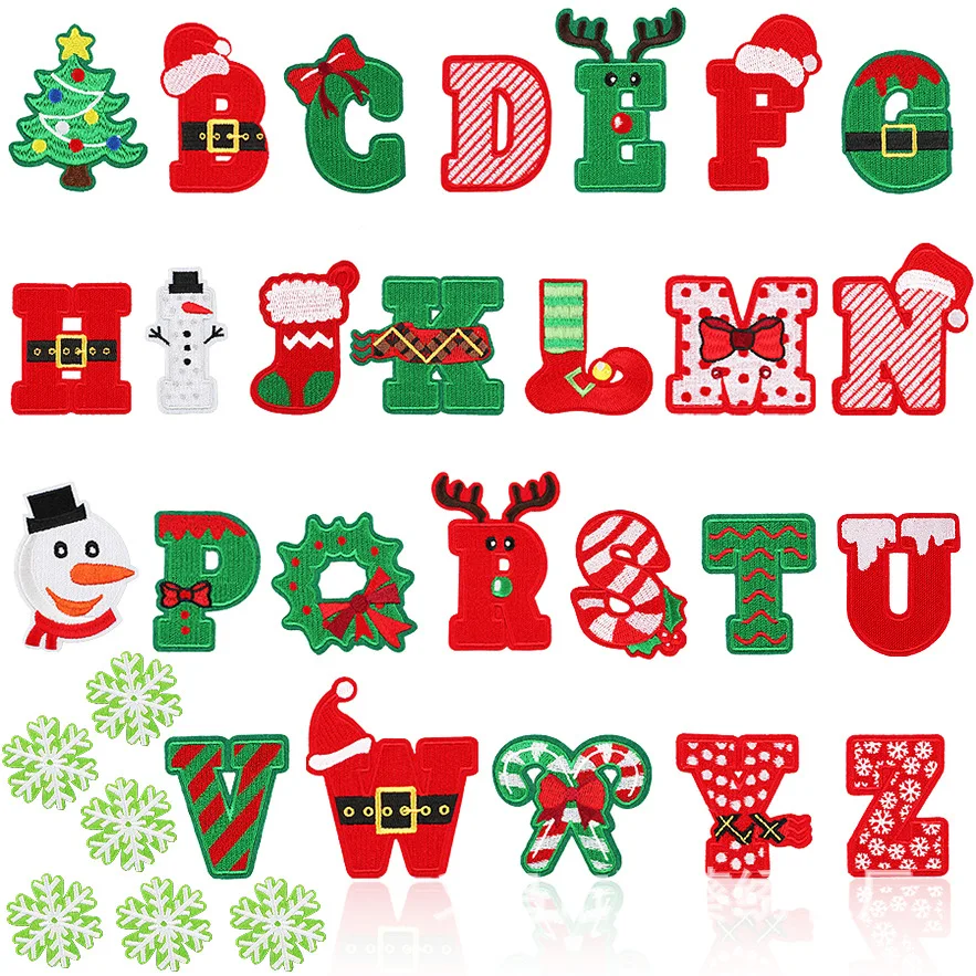 6CM Christmas Letter Embroidery Christmas Tree Snowflake 26 WORDS A SET Fabric Sewing Accessories HAT CLOTH Stickers DIY Premium
6CM Christmas Letter Embroidery Christmas Tree Snowflake 26 WORDS A SET Fabric Sewing Accessories HAT CLOTH Stickers DIY Premium
