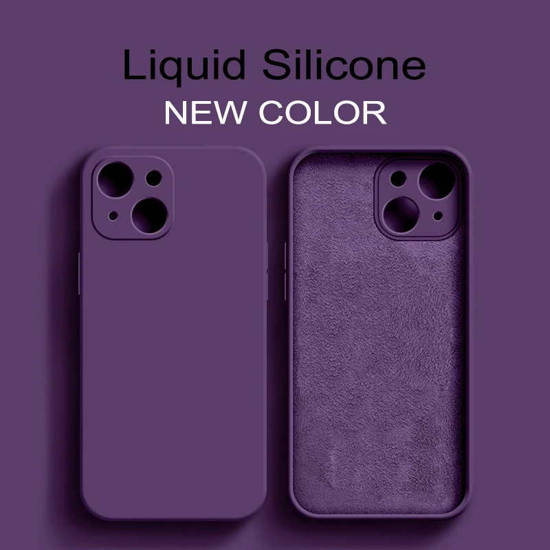 NEW Purple Square Liquid Silicone Phone Case For iPhone 11 12 13 14 Pro Max Mini X XS Max XR 7 8 Plus SE2 Full Protection Cover
NEW Purple Square Liquid Silicone Phone Case For iPhone 11 12 13 14 Pro Max Mini X XS Max XR 7 8 Plus SE2 Full Protection Cover